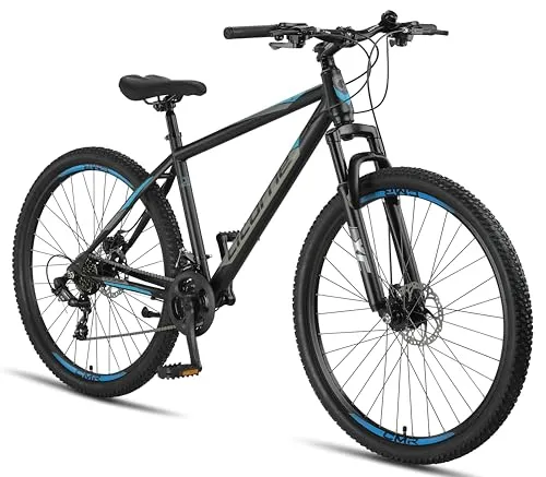Licorne Bike Guide Premium Mountainbike 29 Zoll - E-Bike für Mädchen, Jungen, Herren und Damen, ausgestattet mit Disc-Bremse für optimale Sicherheit und Kontrolle auf jedem Terrain.