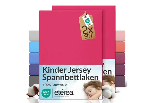 etérea Himmlische Qualität Spannbettlaken etérea Comfort Jersey 2er Set Spannbettlaken, Jersey, Gummizug: rundum, (2 Stück)