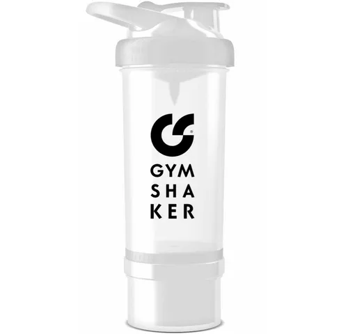 GYMSHAKER Protein Shaker mit Pulverfach - Trinkflasche für Fitness, Sport & Bodybuilding