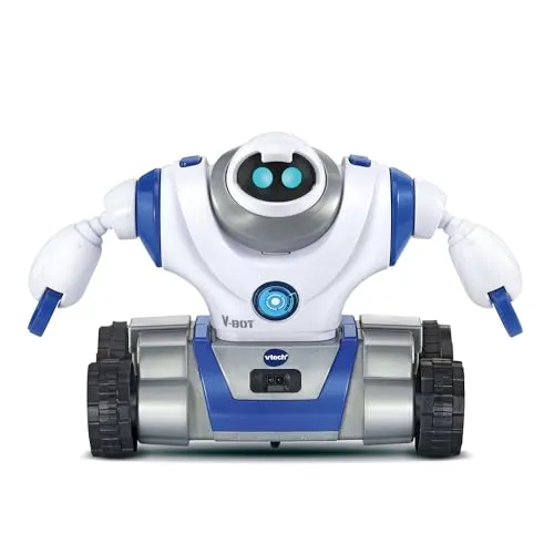 VTech V-Bot Explorer, 573705 Roboter, für Kinder, Grau, Standard