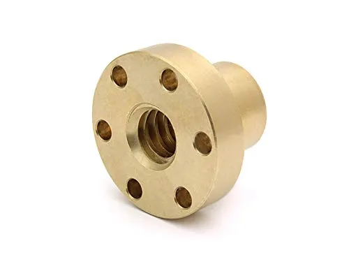 Trapezgewindemutter Flansch EBFM 20x4 rechts Rotguss - Hochwertige Trapezgewindemutter Flansch EBFM 20x4 rechts aus Rotguss, ideal für stabile Verbindungen und langlebige Anwendungen im Maschinenbau.