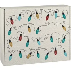 DIY Adventskalender mit Lichterketten Motiv zum selbst Befüllen
