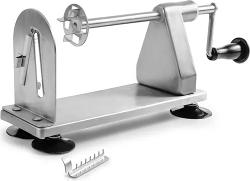 Ibili Professioneller Spiralschneider Silber - Kochtöpfe - Hochwertiger Edelstahl Spiralschneider mit zwei Klingen für perfekte Zucchini-Spaghetti und mehr. Mit Saugnapfbefestigung für sichere Nutzung und spülmaschinenfest.