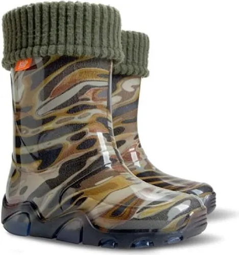 Demar LUX Gummistiefel Regenstiefel Kinderstiefel gefüttert mit Innensocken Mädchen Jungen 34/35