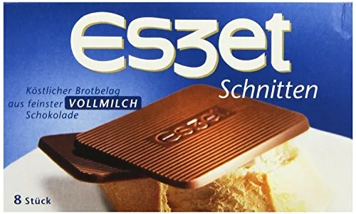 ESZET SCHNITTEN 75g - Leckere Schokoladenriegel mit einem hohen Kakaoanteil, perfekt für den kleinen Snack zwischendurch oder als süße Belohnung.