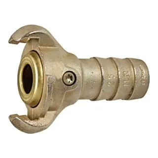 Riegler Klauenkupplung mit Schlauchanschluss, LW 19, mit Messing-Dichtung
