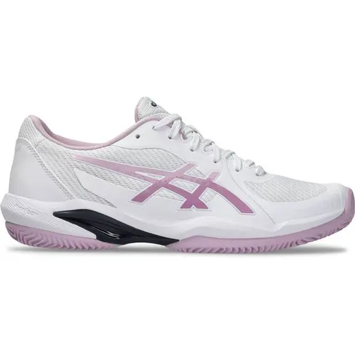 Asics SOLUTION SWIFT FF 2 CLAY W Damen Tennisschuhe (Weiß 9,5 US) - Tennisschuhe für Damen, speziell für Sandplätze entwickelt, mit Gel-Dämpfung für höchsten Tragekomfort und schneller Agilität auf dem Court.