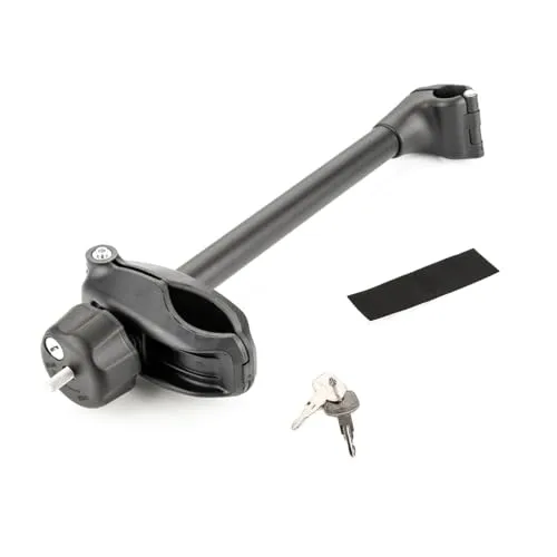 LST Rahmenhalter für Fahrradträger Radhalter 42 cm U-Bügelrohr Ø 25 mm abschließbar