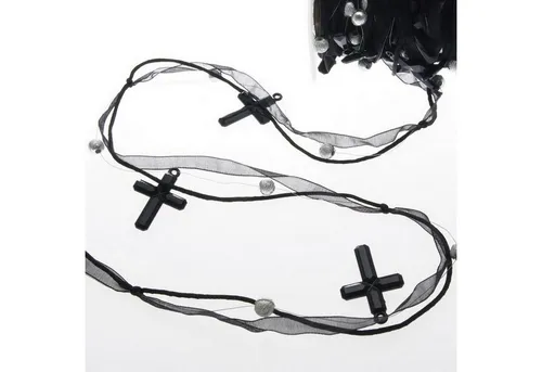 Deko AS Trauerband mit Kreuz in schwarz von Deko AS