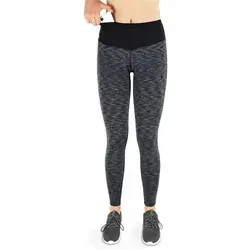 Formbelt Sport Leggings dunkelgrau mit Taschen in schwarz von FORMBELT