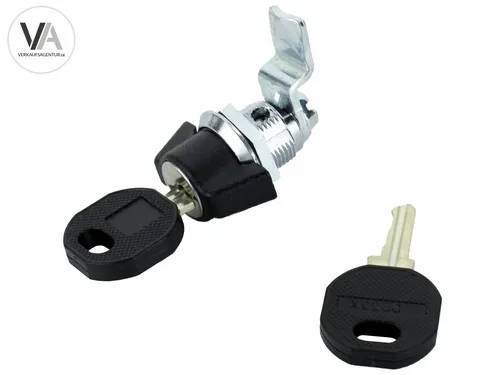 Ganter Normelemente GN 115-SCK-1-14 Zylinderschloss, Knebel, 14mm Riegelabstand