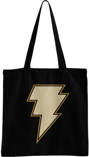 Black Adam Lightning Logo Tote Bag – Stylische Tragetasche