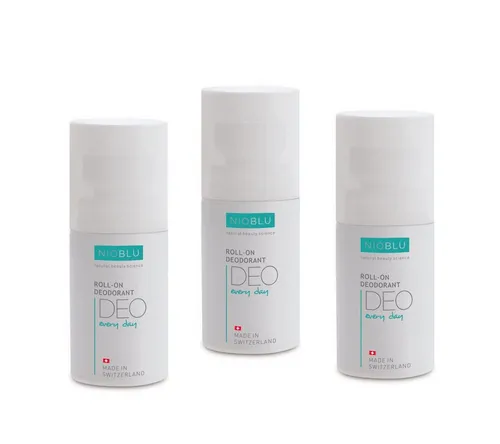 NIOBLU Deoroller Anti Perspirant 3er Set (3x50 ml) - Praktisches 3er Set Deoroller für langanhaltende Frische. Ideal für alle Hauttypen, bietet zuverlässigen Schutz und ein angenehmes Gefühl. Perfekt für den täglichen Einsatz.