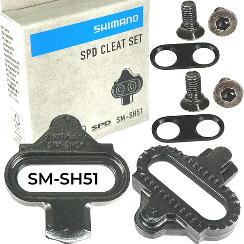 Produktbild Shimano SPD Cleat Set SM-SH51 schwarz Pedalen Einfachausstieg Schuhadapter