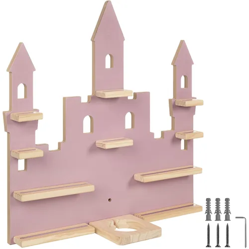 Wandregal Kinder Tonie-Regal - MyLittleStory Princess Castle - Modernes Kinderregal für über 21 Tonies, stabil und ideal für das Kinderzimmer. Mit mehr als 6 Regalfächern bietet es viel Platz für kreative Aufbewahrung.