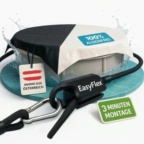 Produktbild Poolabdeckung 4x4 m mit EasyFlex®-Verschluss – robuste Silofolie für Aufstellpools bis Ø 320 cm