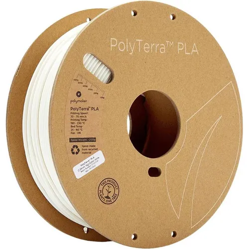 Polymaker PolyTerra (PLA, 2.85 mm, 1000 g, Weiss) (70823) von Polymaker