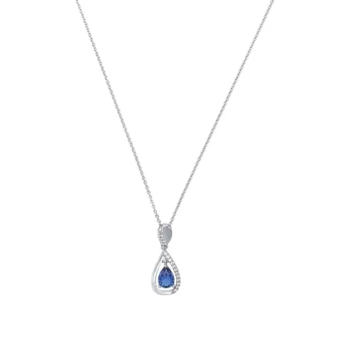 Amor Kette mit Anhänger 925 Sterling Silber Damen Halsschmuck - Elegante Damenkette aus 925 Sterling Silber mit geschwungenem Anhänger und funkelnden Zirkonia, ideal als Geschenk für besondere Anlässe.