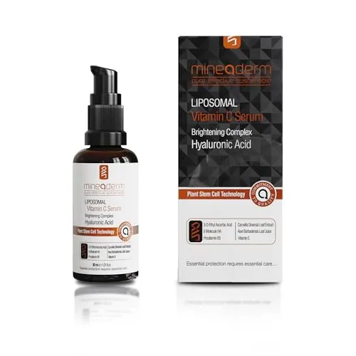 Mineaderm Liposomales Vitamin C Serum hochdosiert - Tagespflege mit 5% Ethyl Ascorbic Acid für einen gleichmäßigen Teint und reduzierte Falten. Spendet intensive Feuchtigkeit und schützt vor Umwelteinflüssen – ideal für jugendliche Haut.