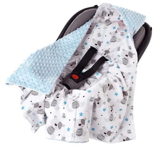 Medi Partners Einschlagdecke Baby Babyschale 100% Baumwolle für Sommer 85x85cm K