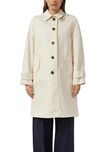 s.Oliver Mantel mit Hemdkragen - Regulär geschnittener Mantel mit Hemdkragen und praktischer Knopfleiste, ideal für stilvolle Outfits. Der Rückenschlitz sorgt für Bewegungsfreiheit, während die Pattentaschen zusätzlichen Komfort bieten.