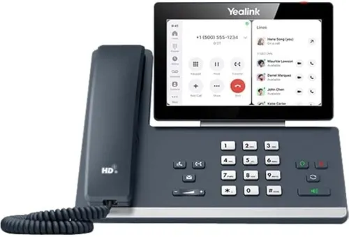 Yealink MP58 Teams Edition VoIP-Telefon, schwarz - Festnetztelefon mit Android 9.0, 7 Zoll Touchscreen und optimalem HD-Audio. Ideal für Bürokommunikation mit Microsoft Teams-Integration und Noise-Proof-Technologie.