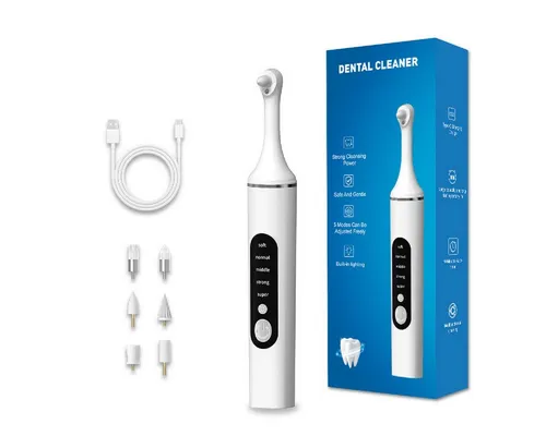 COOL-i ® Mundpflegecenter Zahnpolierer Set mit LED & 5 Modi - Vielseitiges Zahnpolierer Set für die kosmetische Zahnpflege. Mit 6 Aufsätzen und LED-Beleuchtung für optimale Ergebnisse und frischen Atem. Ideal für die tägliche Anwendung.