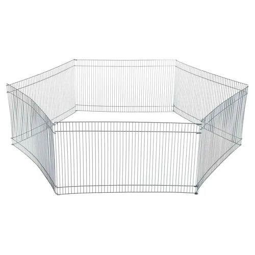 TRIXIE Indoor Freilaufgehege - Kompaktes Freilaufgehege mit einem Durchmesser von 86 cm, ideal für die artgerechte Haltung von kleinen Haustieren wie Mäusen und Hamstern.