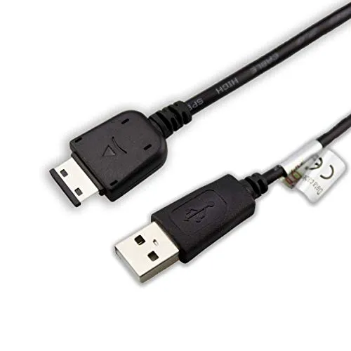 caseroxx USB-Kabel, Datenkabel für Samsung SGH-J700, USB-Kabel als Ladekabel oder zur Datenübertragung in schwarz