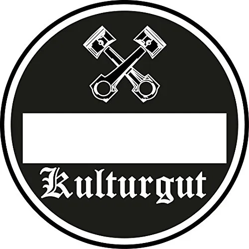 Kulturgut Auto Aufkleber Sticker Diesel Feinstaub Umwelt Plakette JDM Tuning TÜV LKW Lustig Fun 2 Stück! für die Innenscheibe Stickerbomb Racing Kolben Oldschool Feinstaub-Terrorist