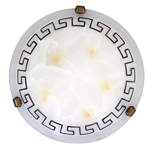 Edle Deckenleuchte im Mediterranen Stil E27 Fassung griechisch rustikal Handbemalung Deckenlampe oder Wandleuchte