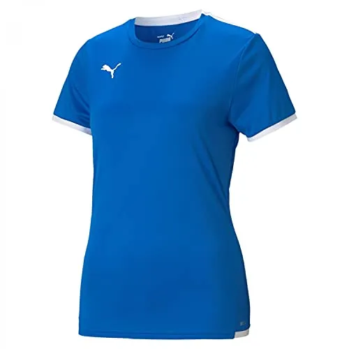 PUMA Damen Teamliga Jersey W Shirt, Electric Blue Lemonade-puma White, S EU