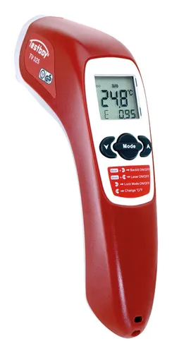 Testboy TV 325 Infrarot-Thermometer - Präzise Messungen mit einstellbarem Emissionswert und Alarmfunktion für optimale Sicherheit und Benutzerfreundlichkeit