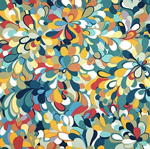 MAGAM-Stoffe Splash Baumwollstoff Oeko-Tex Meterware 50cm (Grün)