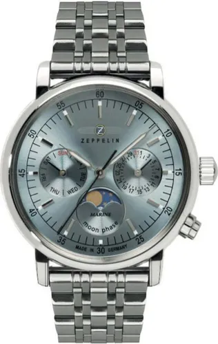 ZEPPELIN Multifunktionsuhr LZ 14 Marine Moonphase 8637M-3 von Zeppelin