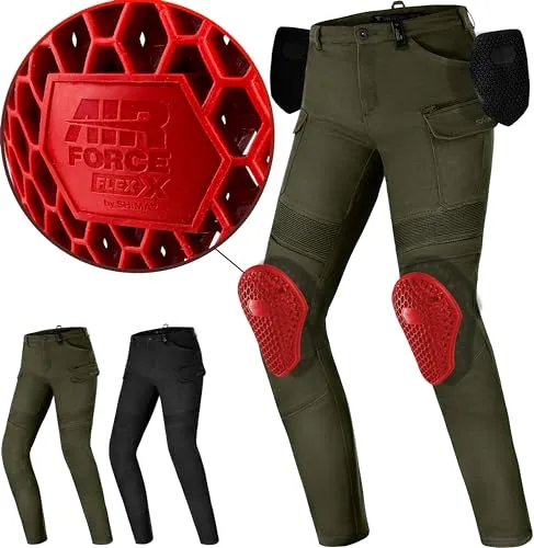 SHIMA Giro 3.0 Damen Motorrad Textilhose, grün, Größe 28 30 in grün von Shima