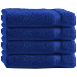 TRENDBUY24 Handtuch Set Handtücher Duschtücher Gästetücher Baumwolle Frottee Premium 4er Set, 100% Baumwolle (4-St), Duschtuch blau 70 cm x 140 cm