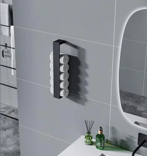 Handtuchhalter HH40 Wandmontage - Farbe wählbar, Farbe:Schwarz matt