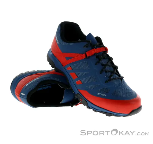 Shimano ET500 Herren MTB Schuhe - Rot - Größe 40 - Fahrradschuhe für Mountainbiking, mit strapazierfähigem Obermaterial und rutschfester Sohle für optimalen Grip auf jedem Terrain.
