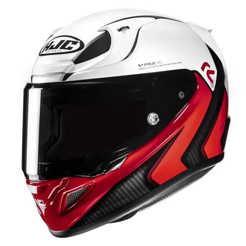 HJC RPHA 12 Kos Helm, weiss-rot, Größe M für Männer in rot von HJC Helmets