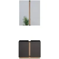 Produktbild Vicco Badmöbel-Set Gloria, Anthrazit/Sonoma, 2 Teile