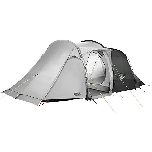 Jack Wolfskin Zelt Great Divide RT komfortable Stehhöhe 4 bis 6 Personen Familienzelt, Slate Grey, ONE Size, 3002432-6046