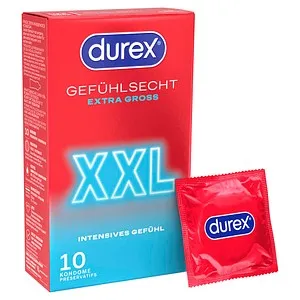 Durex Gefühlsecht XXL Kondome - Durex Gefühlsecht XXL Kondome bieten ein besonders angenehmes Gefühl und sind ideal für ein unbeschwertes Erlebnis. Entdecken Sie geprüfte Qualität für mehr Komfort.
