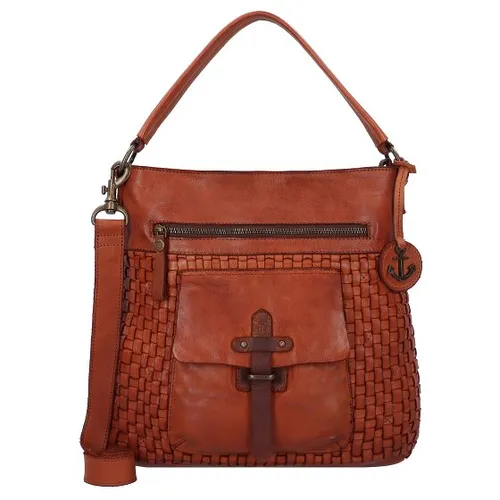 Harbour 2nd Urban Poets Schultertasche Leder 33 cm braun - Elegante Handtasche aus feinstem Leder mit praktischen Fächern und verstellbarem Umhängeriemen – perfekt für stilbewusste Damen im Alltag.