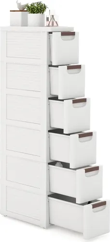 GOPLUS Nischenschrank schmal in weiß von Goplus