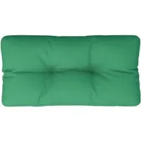 vidaXL Palettenkissen Grün 70x40x12 cm - Bequemes Palettenkissen in Grün für dein Outdoor-Wohnzimmer! Mit strapazierfähigem, wasserabweisendem Polyester und weicher Hohlfaserfüllung bietet es optimalen Sitzkomfort und ist leicht zu reinigen.