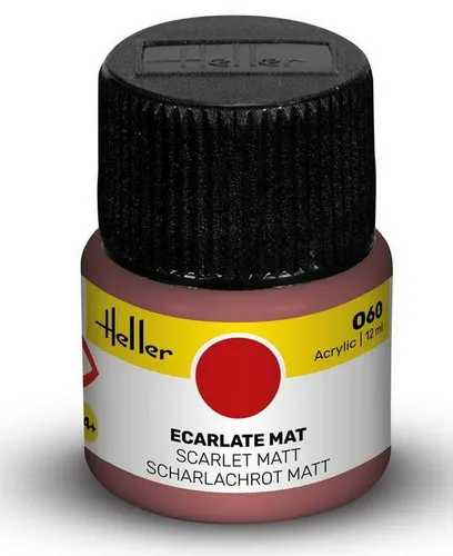 Heller Acryl Color 060 Scharlachrot matt, 12 ml Acryl Farben