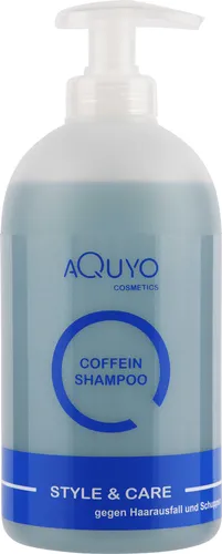 Style & Care Coffein Shampoo gegen Haarausfall, fettiges Haar und Schuppen (500ml) | Haarpflege mit Zink und Biotin lindert Haarausfall und fördert das Haarwachstum | Haarshampoo bei Kopfhautjucken
