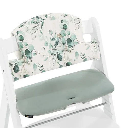 Hauck Select Hochstuhl Kissen Leaves Mint - Babypflege: Das hochwertige, atmungsaktive Kissen sorgt für optimalen Sitzkomfort und ist einfach zu montieren, ideal für längere Nutzung.