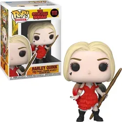 The Suicide Squad POP! Movies Vinyl Figur Harley Quinn (Damaged Dress) 9 cm - Schwarz/Beige/Rot
